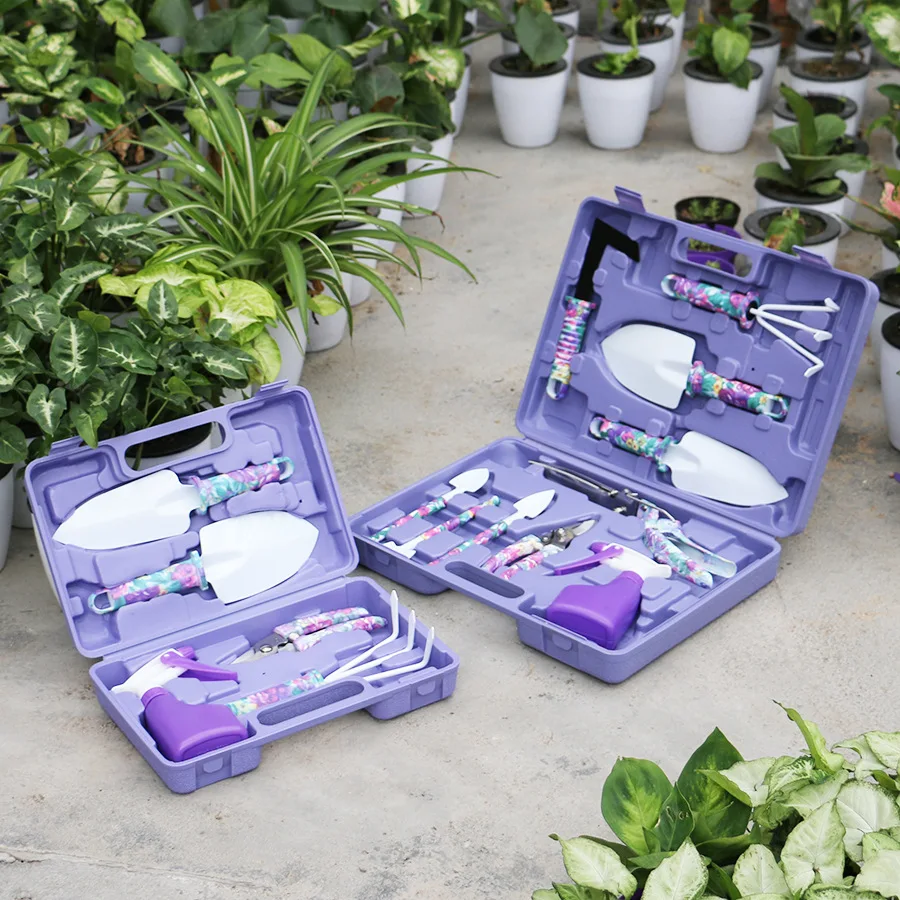 Stainless Steel Gardening Tools Set for Planting Potted Plants Pruning Weeding Spraying OEM Customizable Support