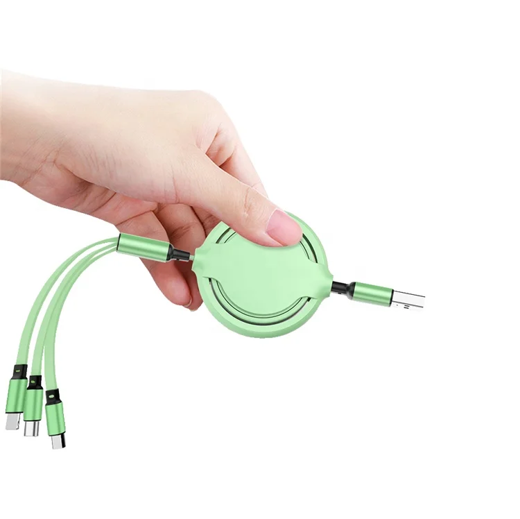 Выдвижной зарядный Usb-кабель 3 в 1