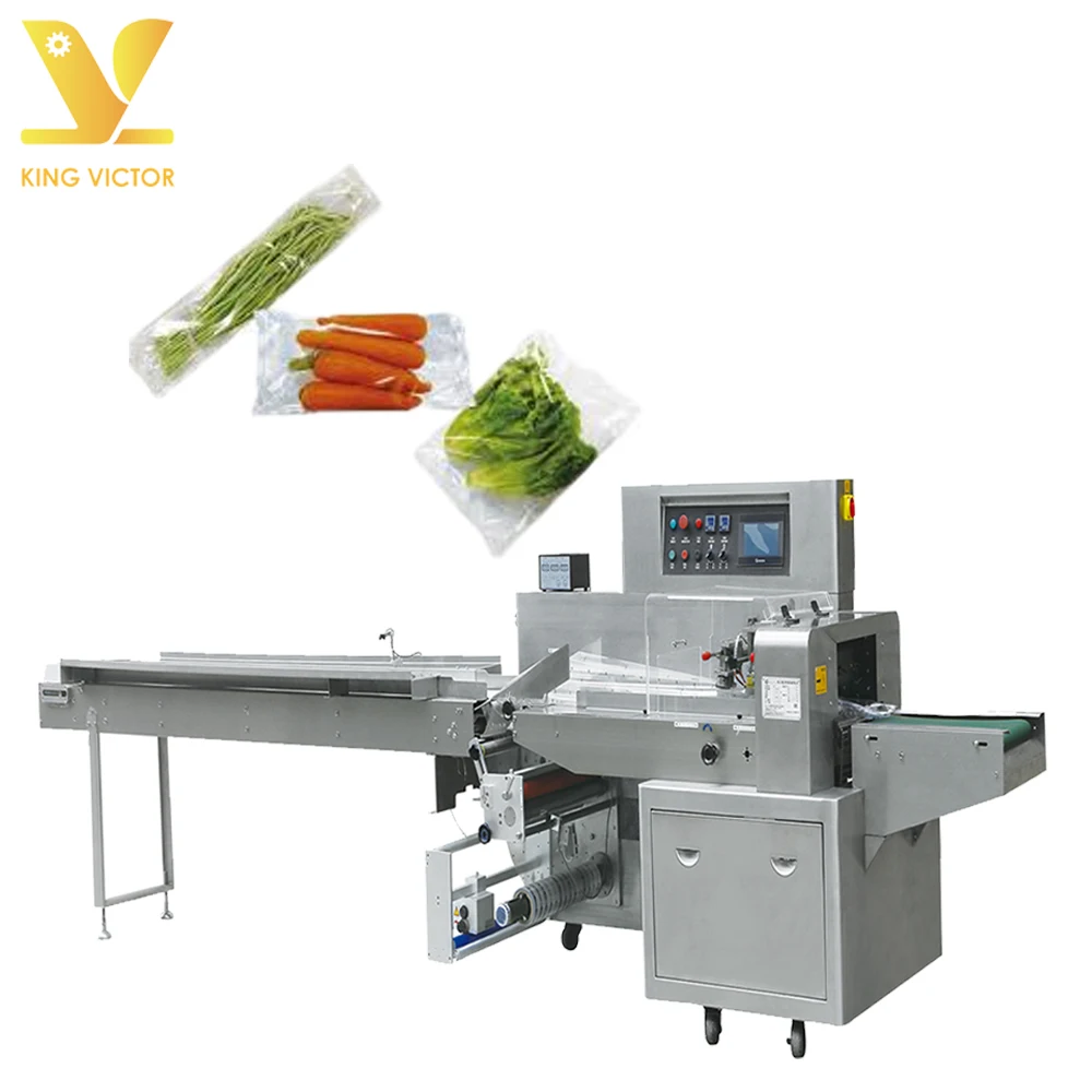 flow blueberry fresh fruit slices packing machine pillow foshan with tray factory price