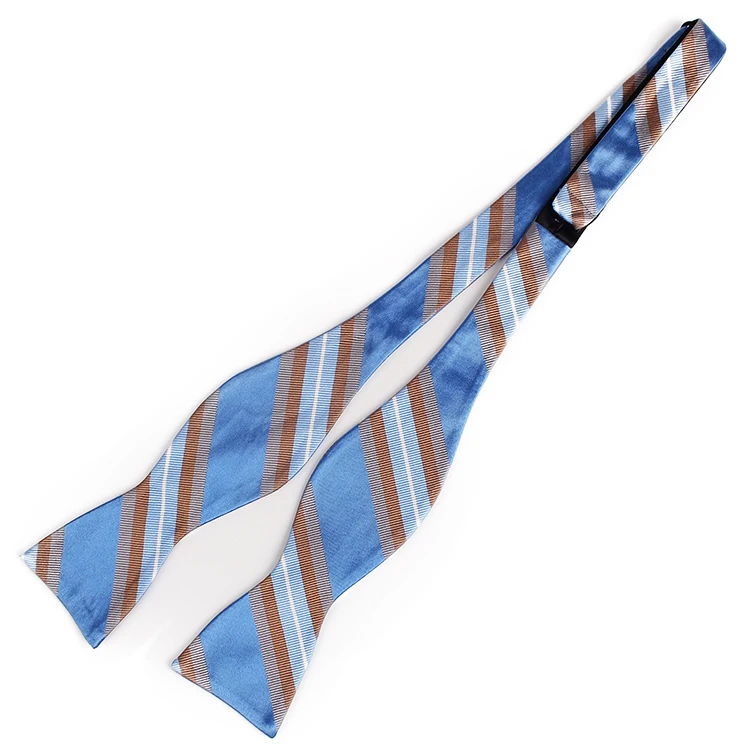 Мужской Шелковый галстук-бабочка Dacheng, синий галстук-бабочка в полоску, оптовая продажа
