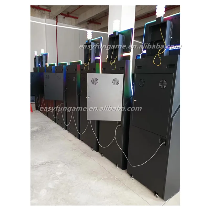 Coin Pusher Multi Games 43 inch Curve Touch Skill Game Machine Cabinet with Bill Acceptor and Printer
