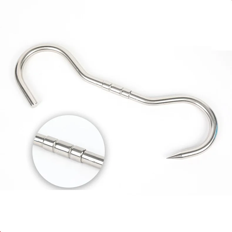 slaughter house Cold storage hook and refrigerated storage Stainless Steel rotatable Meat S Hooks and thickness double meat hook