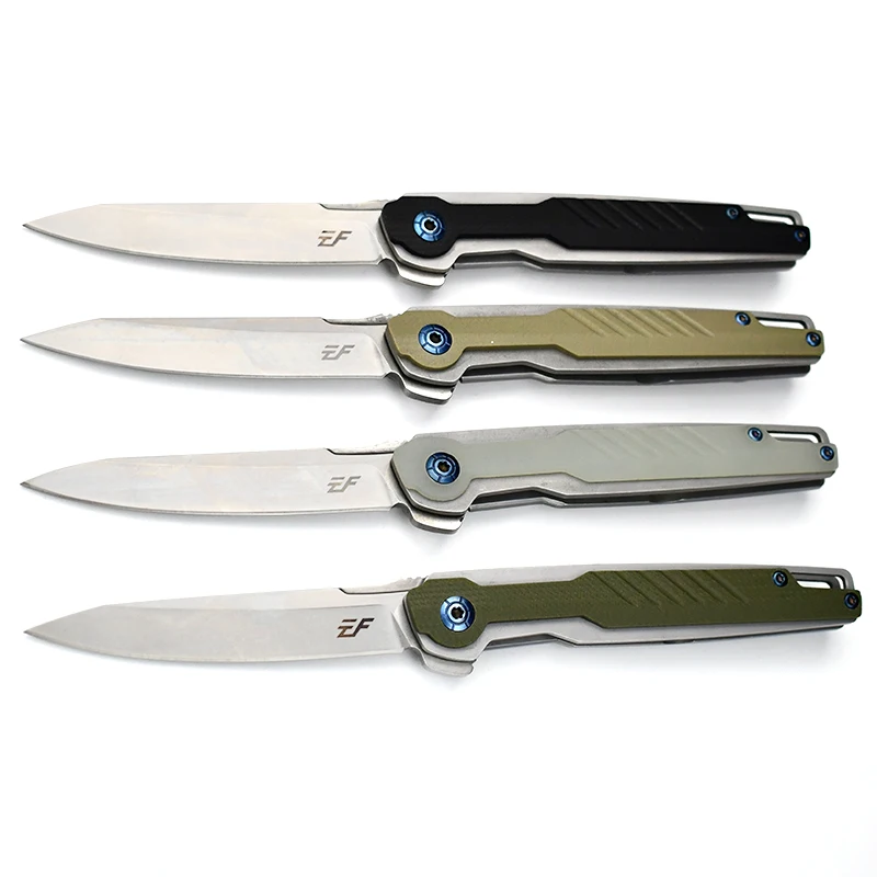 Boutique Personalized Gift Pocket Knives for EDC Enthusiasts High Hardness D2 Steel Portable Sharpest G10 Handle Folding Knife