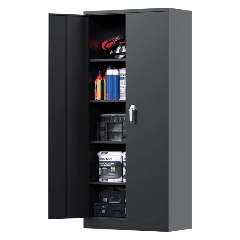 2 Door office file cabinet Filing Cabinet Storage steel filing cabinet with lock 4 tier Metal Cupboard office furniture