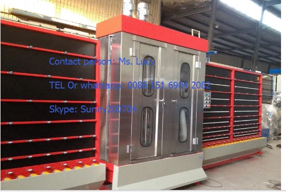 Glass Washing Machine     2.5M X 3.5M float glass washing machine  tempered glass washing machine