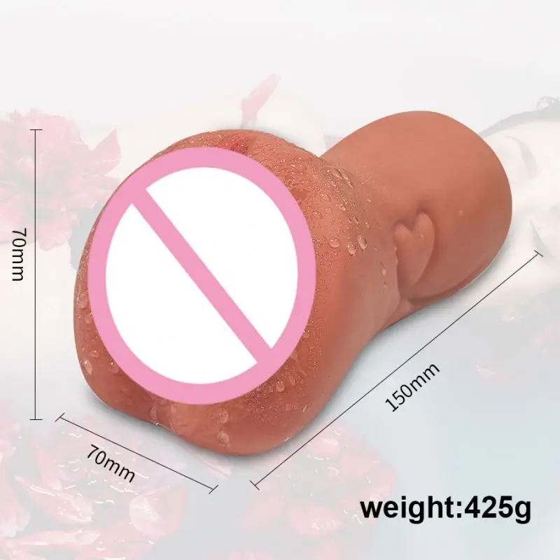 Wholesales 2 In 1 Realistic 3d Vagina Toy Male Masturbator Pocket Pussy Mouth Sex Toy For Men Artificial Vagina Masturbators %