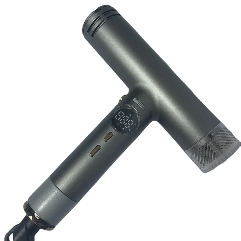 New Arrival Stong Wind Fast Drying Heat Portable Hairdryer 20,000,000 ionic blcd Hair Blow-dryer with Led Temperature Adjustable