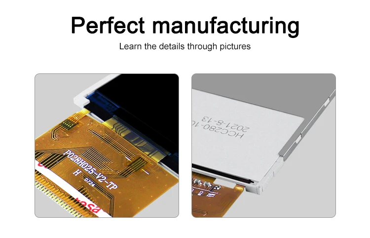 Polcd TFT LCD 2.8 inch LCM Display Screen 37 PIN Resolution 240*320 TFT LCD Module