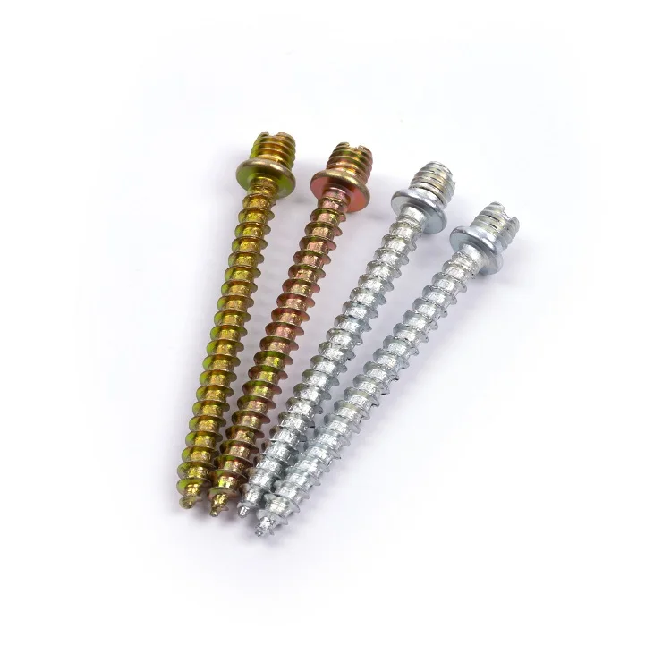 Industry Fasteners M8  carbon steel double wood screw self tapping screw