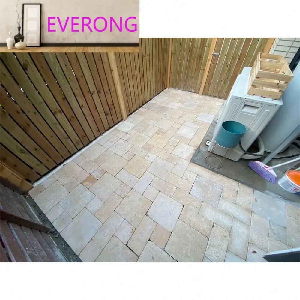 Old look China tumbled beige french pattern limestone outdoor floor tiles