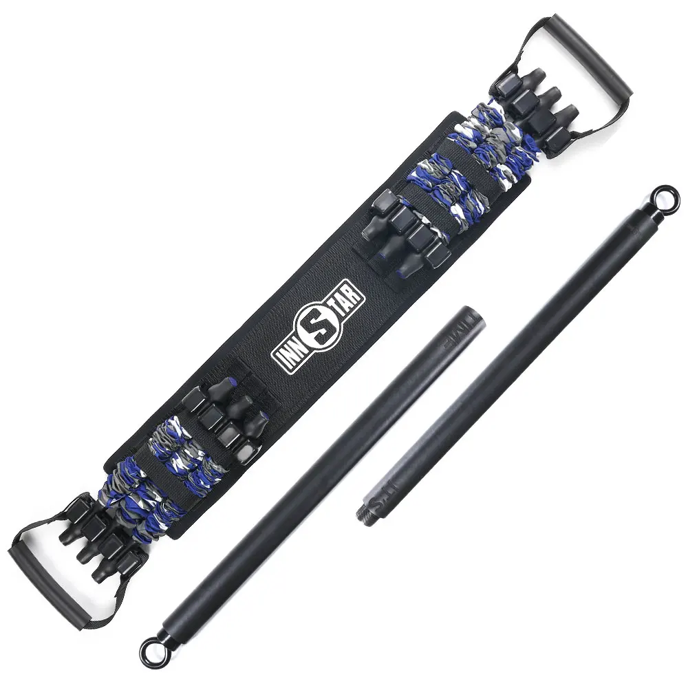 Цветная камуфляжная скамейка с резинкой для прессования со съемной штангой для тренировок домашние упражнения