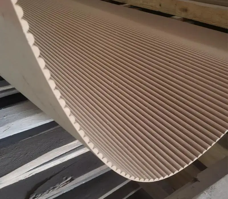 PVC/Wood Veneer/Paintable 3D flexible fluted MDF wall panel