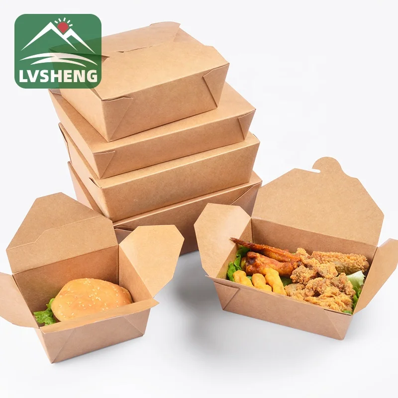Disposable wholesale paper fast food low cost packaging