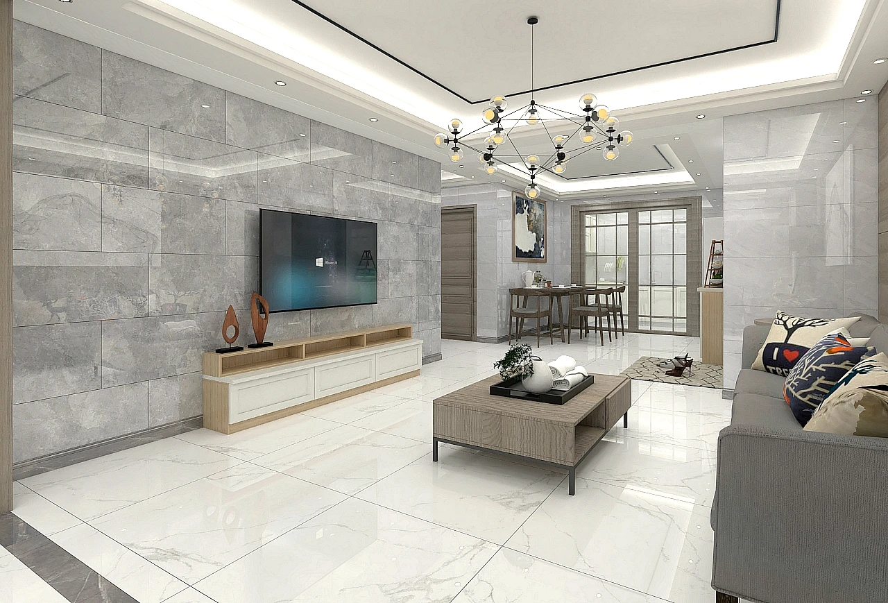 China Glossy White Glazed Marble Price 600x600mm Porcelain Polished Ceramic Floor Tiles 60x60