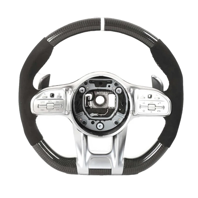Selling well all over the world alcantara carbon For Mercedes Benz W204 W213 W222 W247 C63 AMG GLC GLE GLS car Steering Wheel