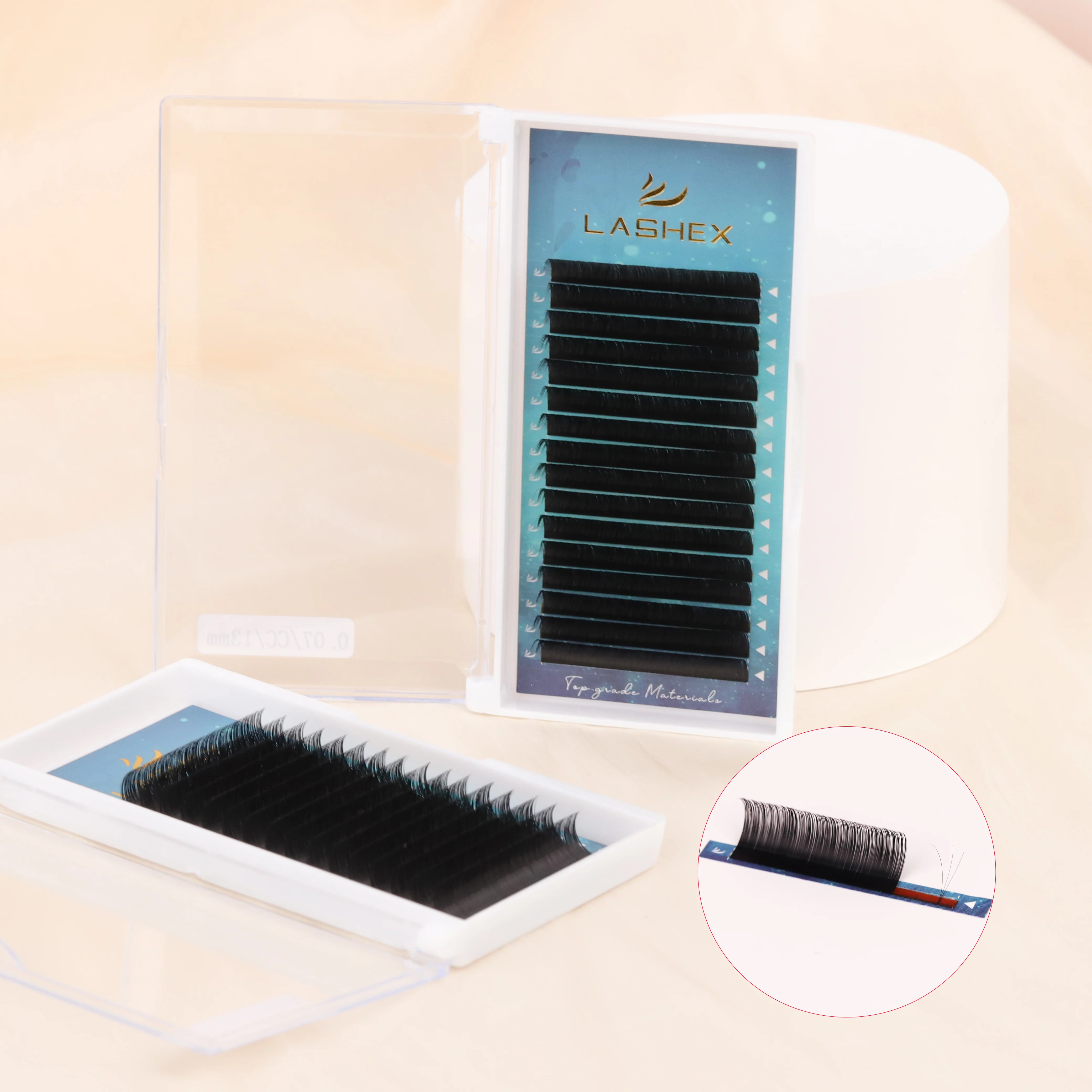 Top grade lash korean lash extensions high quality mink eyelash extensions for lash tech equipment