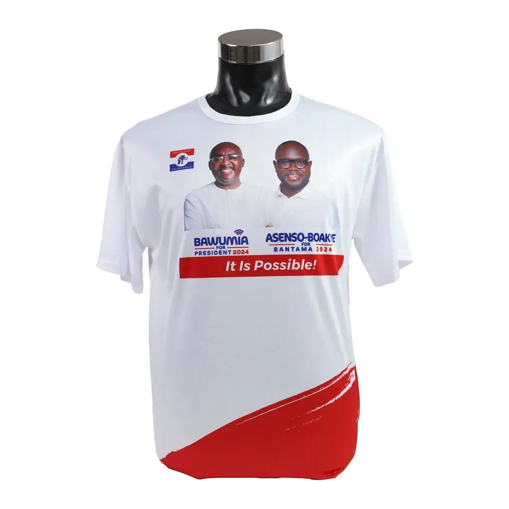 Wholesale Custom Election Campaign Promotional Items 100% Polyester Ghana Election Sublimation T Shirt For Men