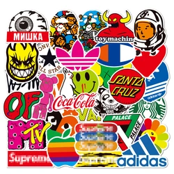 2020 модный бренд граффити ПВХ самокат автомобиль чемодан бутылка для воды блокнот холодильник наклейки Пользовательские DIY наклейки водонепроницаемый w