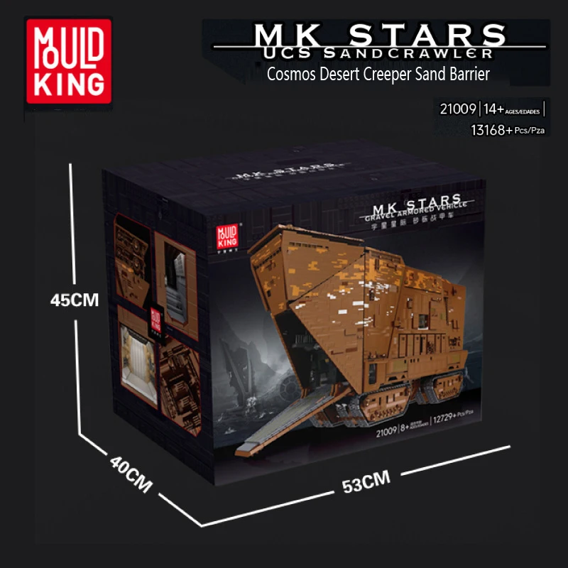 MOULD KING 21009 Star Toys Wars RC Electric Version Of The Desert Crawler Building Block Toys Sets 13168/PCS For Kids Bricks Toy