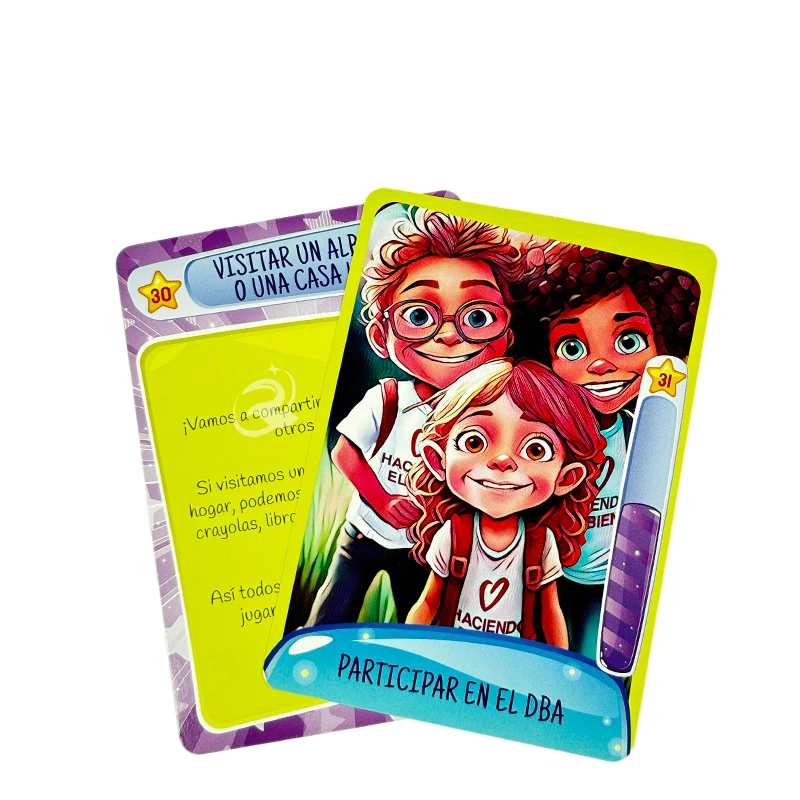 China Best Seller Custom Printed Premium Game Booster Cards Personzed Children Friends Groups Made Quty Paper Logo Customization