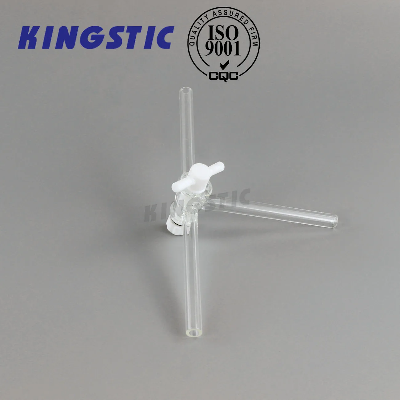 Laboratory Glassware Boro 3.3 High Vacuum Stopcock T-Shape Three Way