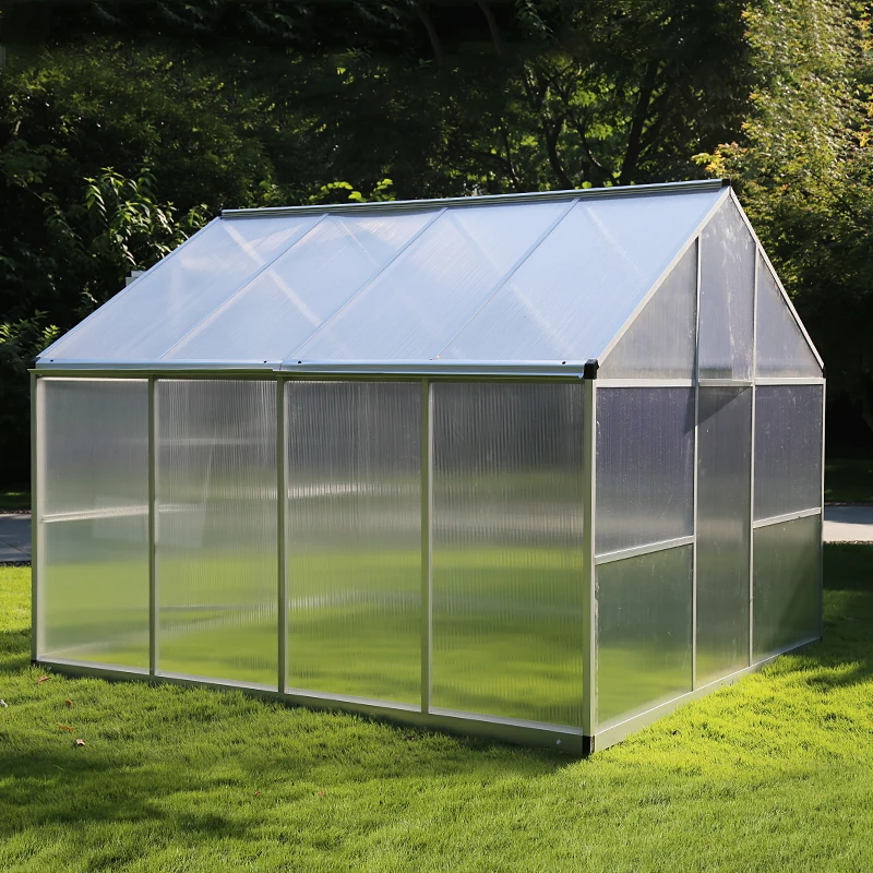 Custom Manufacturer High Quality DIY Winter Aluminium PC Garden Greenhouses Single-span Agricultural Greenhouses