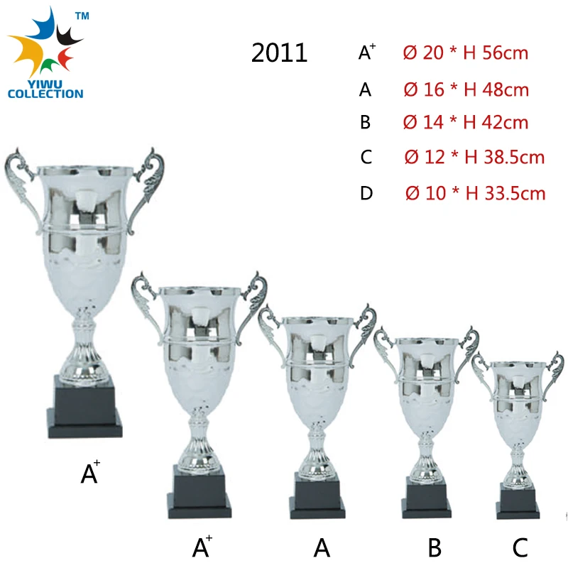 Trophy Cup Metal Cup Trophy Sliver Gold Plated Award Golf Medals Unique Custom Designed Graduation Trophy