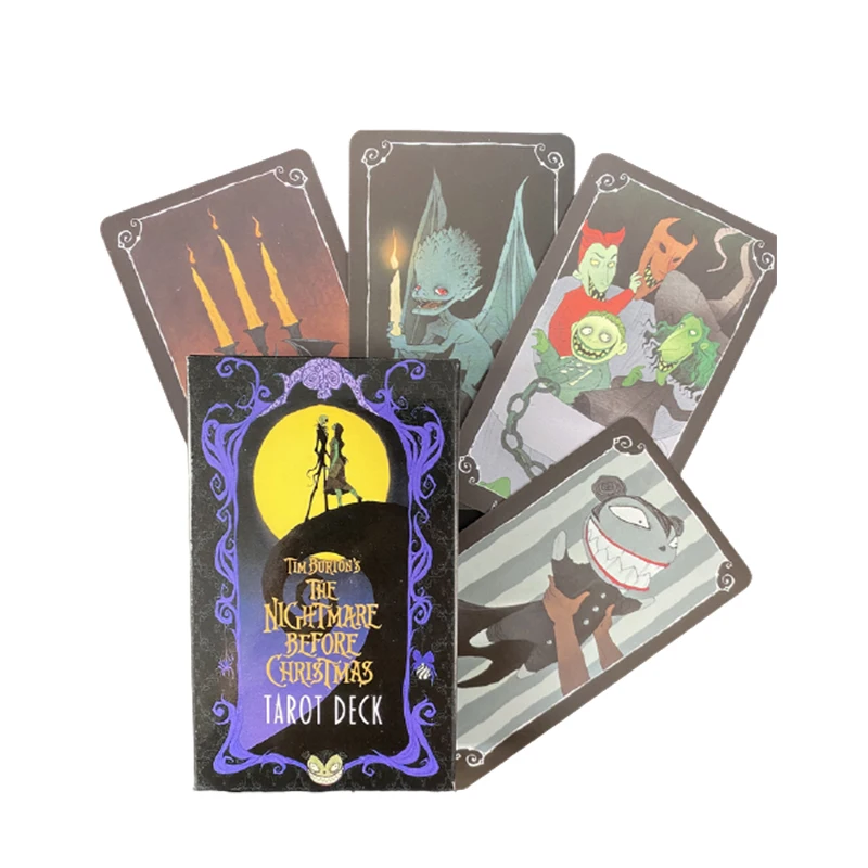 Factory Tarot Cards Custom Printing Cheap Tarot Oracle Cards Decks The Nightmare Before Christmas Tarot Game