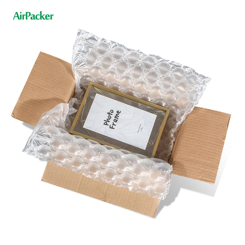 new shipping Package Stuffing Air Packing Inflatable bubble cushion wrap roll bags material for air packaging  bubble void fill