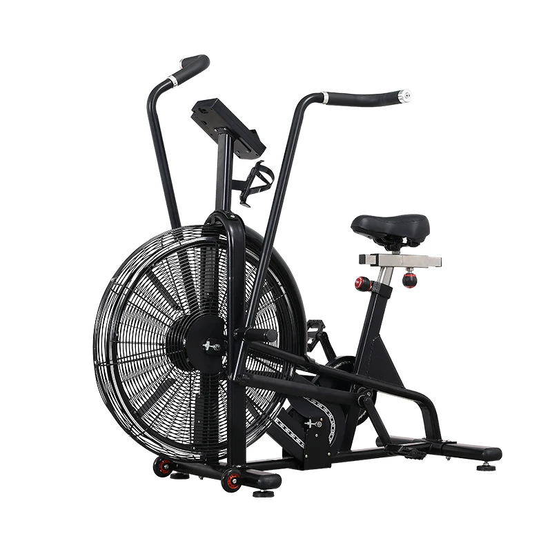 LDH Commercial Fitness Machine Hot Sale Wind Resistance Air Bike Exercise Equipment Foldable Spinning Bike for Home Gym Use