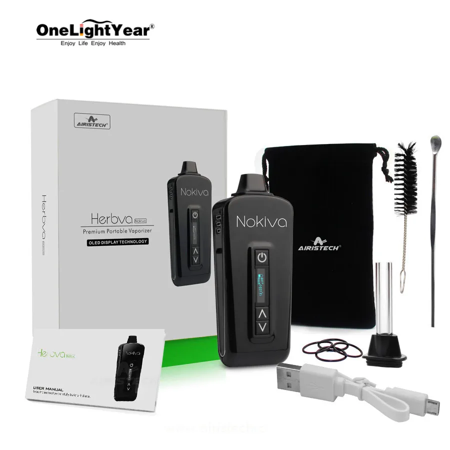 Wholesale Portable best selling dry herb vaporizer vape mod kit large stock airis nokiva /herbva 5g/ herbva x