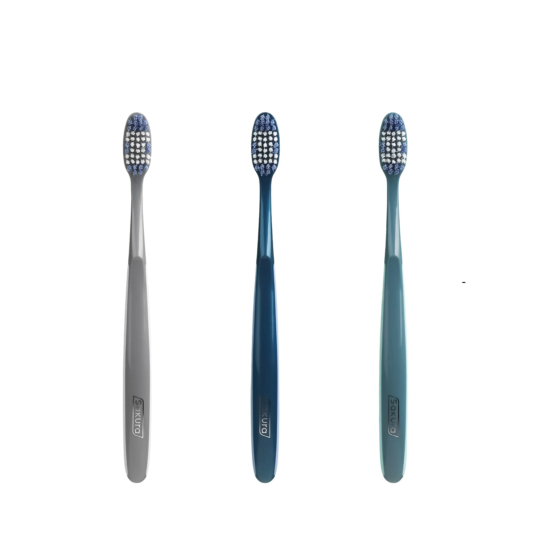 Customized Hotel Travel Toothbrush Home Use Adult Plastic Handle Solid Color Soft Bristled Individually Packaged Toothbrush