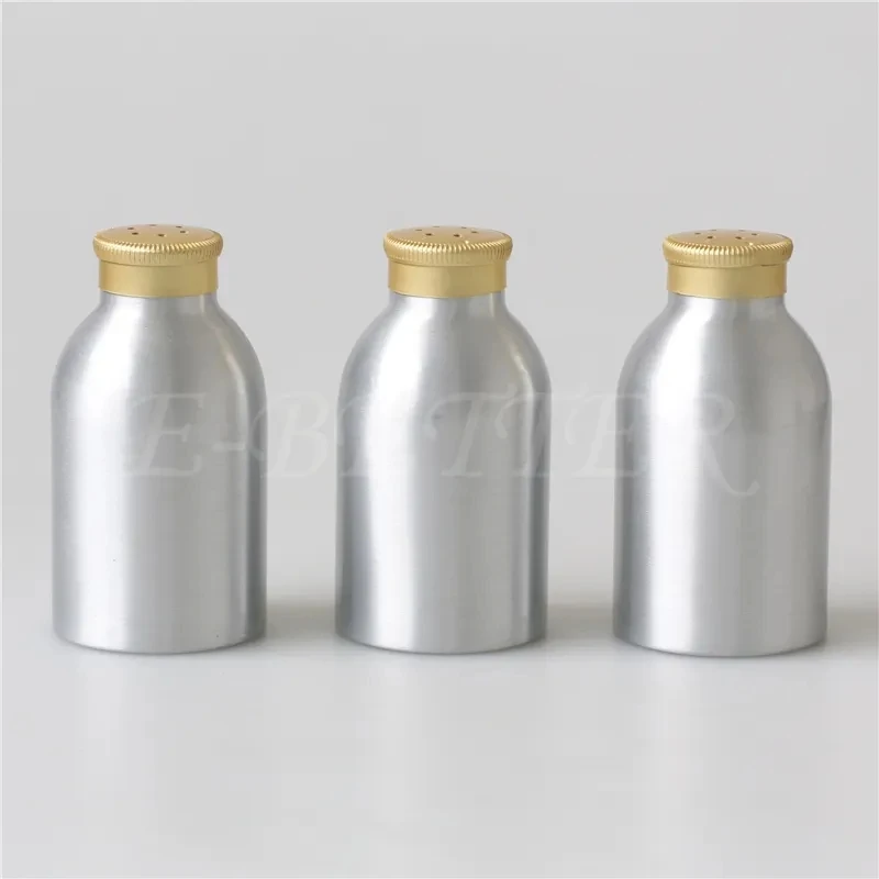 50g 100g 200g Aluminum Powder Bottle Talc Powder Container with Sifter Lid Packaging