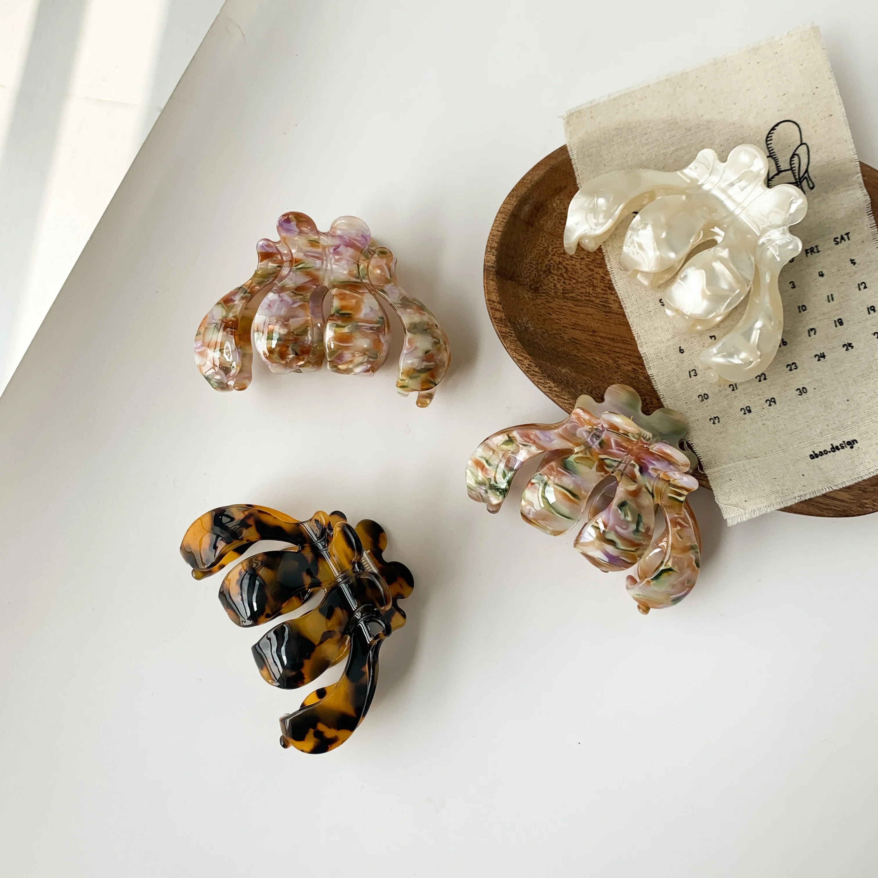 Высококачественный зажим для волос из ацетата на заказ, Модные прочные аксессуары для волос, крепкая фиксация для девочек и женщин