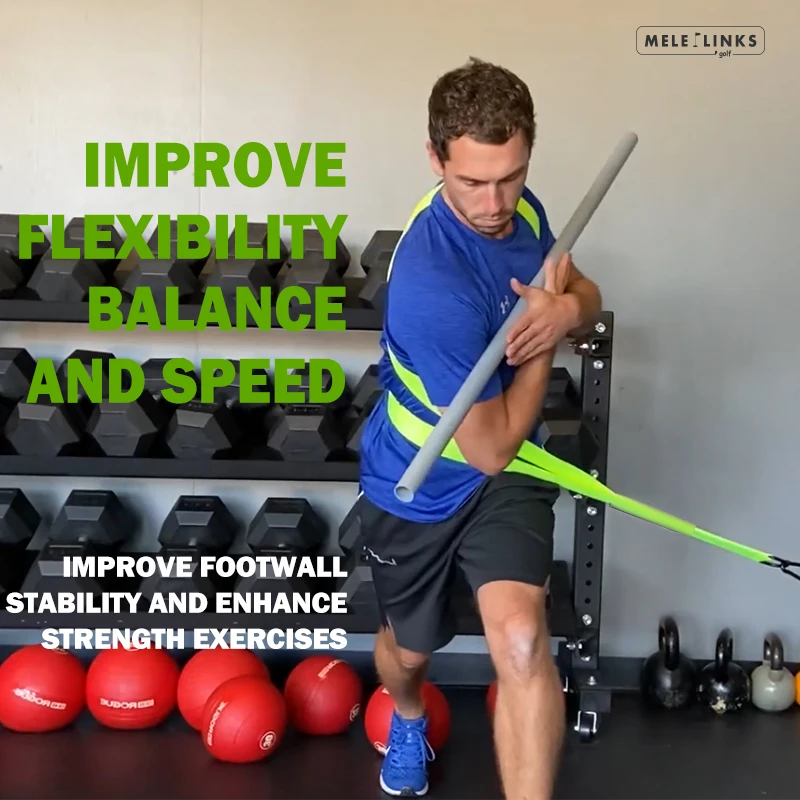 Melelinks Golf Fitness Training Rope Golf Fitness Spin Training Stability Strength Speed Swing Training Strap