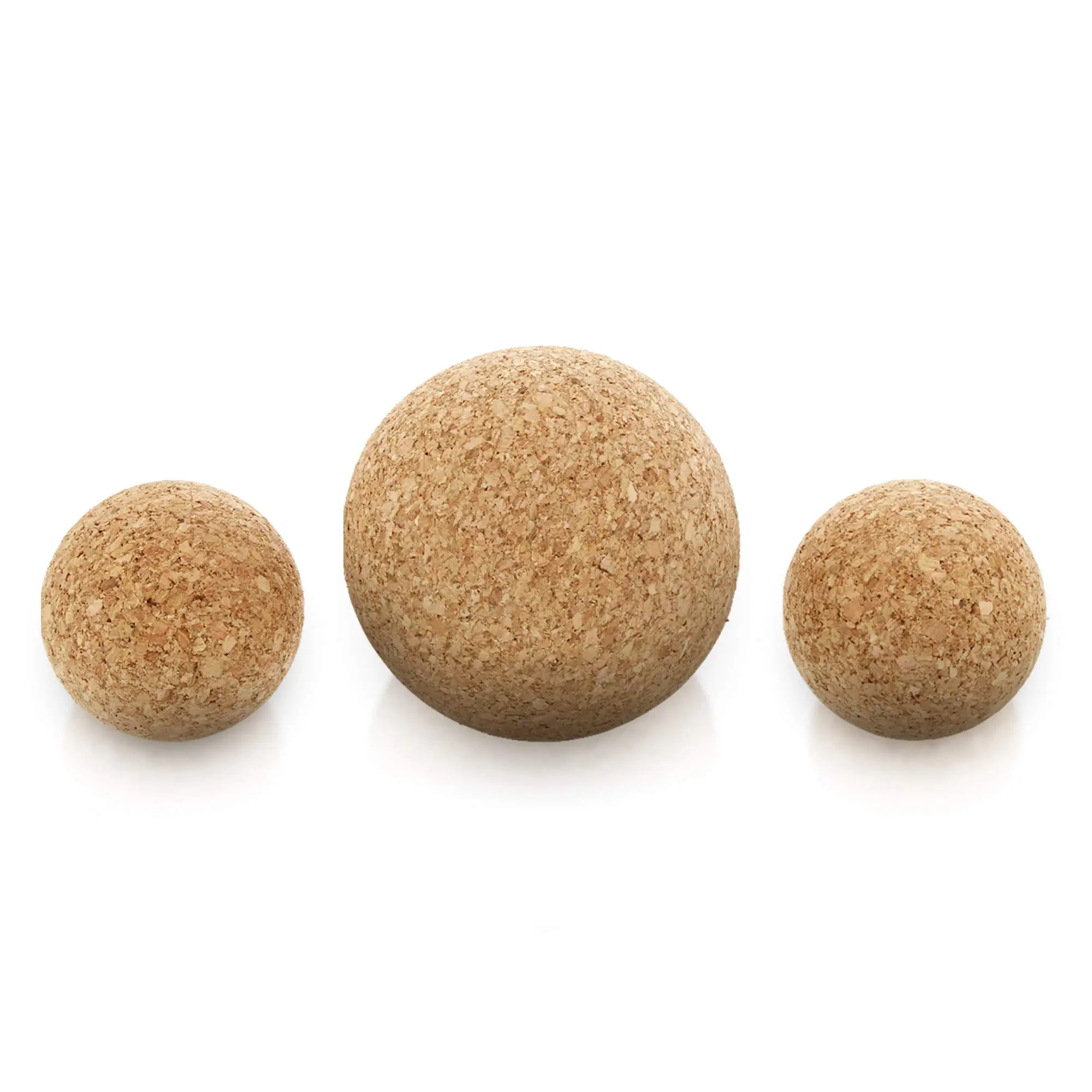Custom Eco-friendly 100% Natural Wooden Yoga Cork Massage Ball