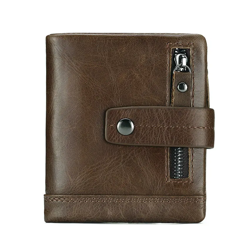 Mens Genuine Leather Wallet Designer Purse Portfolio  With Pockets Fashion Custom Wallets Leather Purse Cartera de Hombre