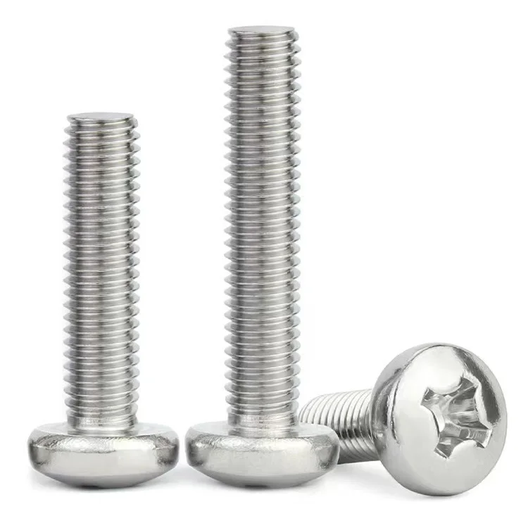 A2-70 A4-80 Stainless Steel 304 ISO 7045 DIN 7985 Stainless Steel Cross Recessed Pan Head Screws