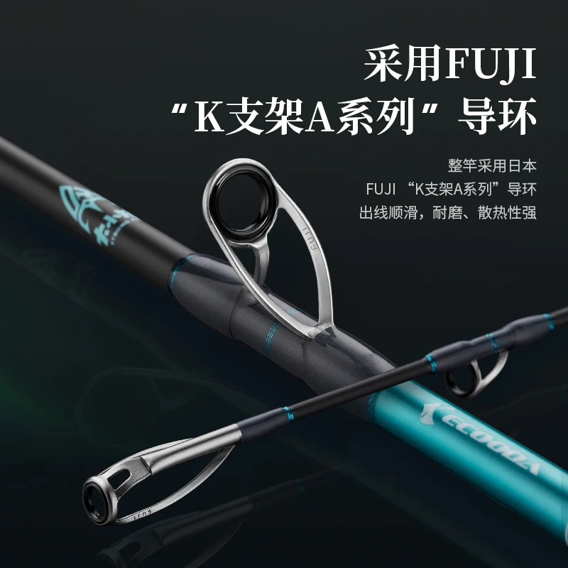 ECOODA 1.57m-1.88m JIGGING ROD 1-1.5sec. Surf and Spinning Carp Fishing Rod Made of Carbon for Lake and River