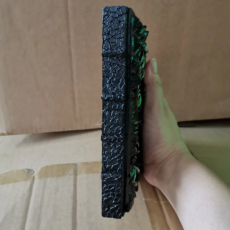 Украшение для глаз дьявола Хэллоуин дьявольский книга с анимированным драконом праздничное украшение из смолы модное изделие ручной работы