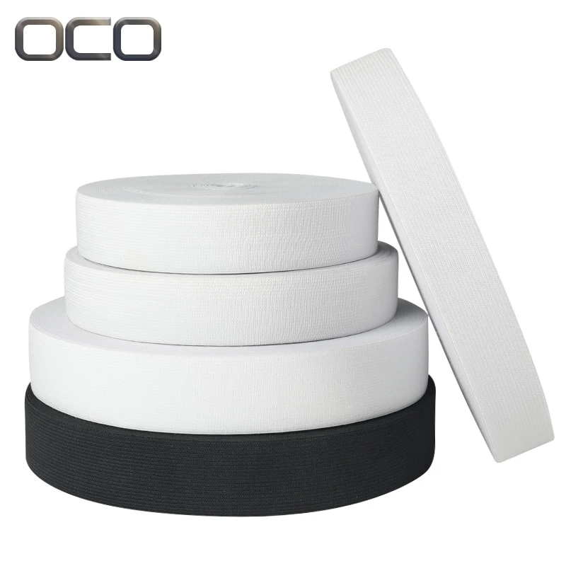 Factory Direct Sales sewing Elasticity Elastic Band Strap Webbing Knitted Custom 1 inch elastic Tape For clothing