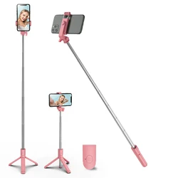 Extendable Selfie Stick Tripod with Wireless Remote and Tripod Stand Selfie Stick