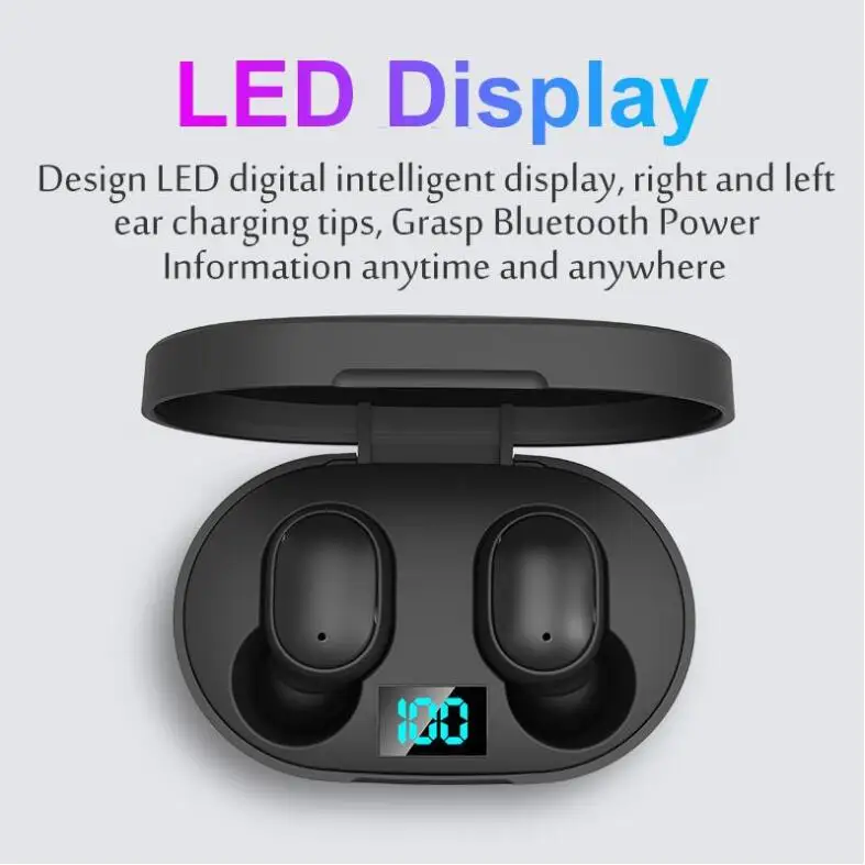 E6S TWS Earphones & Headphones Wireless Earbuds Audifonos inalambricos Gaming in-ear Earphones Headset BT 5.1 True Wireless