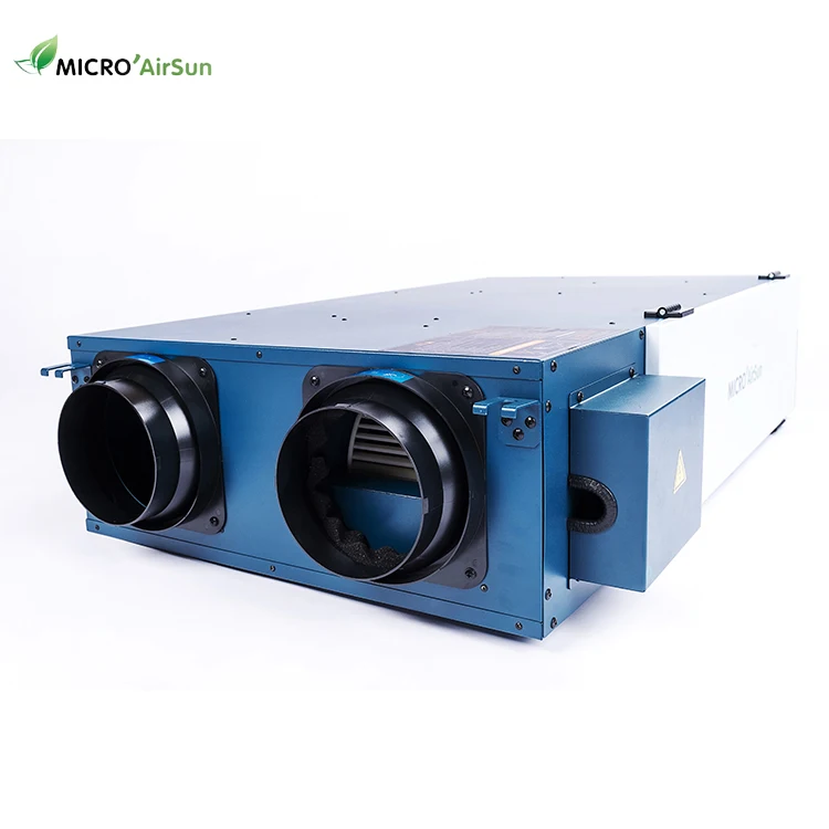 250 m3/h DC latent heat exchange ventilation system with ERV core