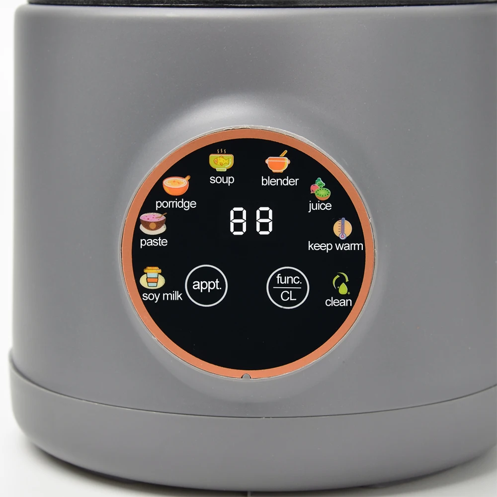 Soy Milk Maker Blender Almond Nut Milk Maker Heat Cook Mixing Glass Maker Processing Wall Breaker Household Soymilk Machine