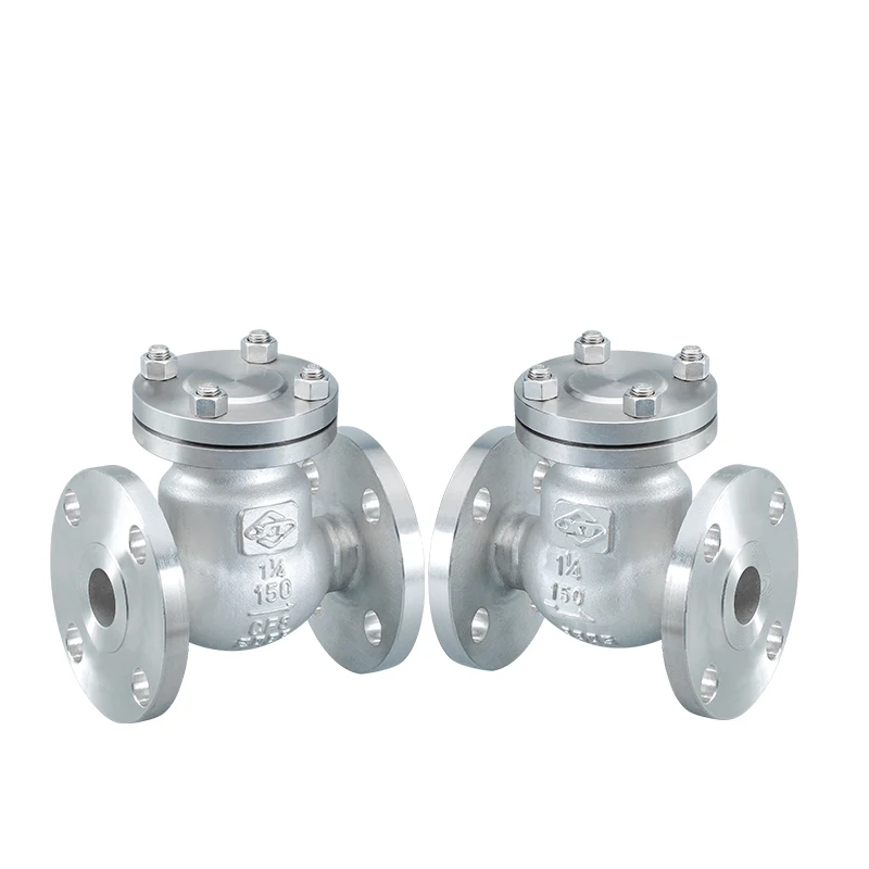 Custom Flanged Spring Stainless Steel Check Valve, CF8 API Standard Swing Air Compressor Check Valve Price