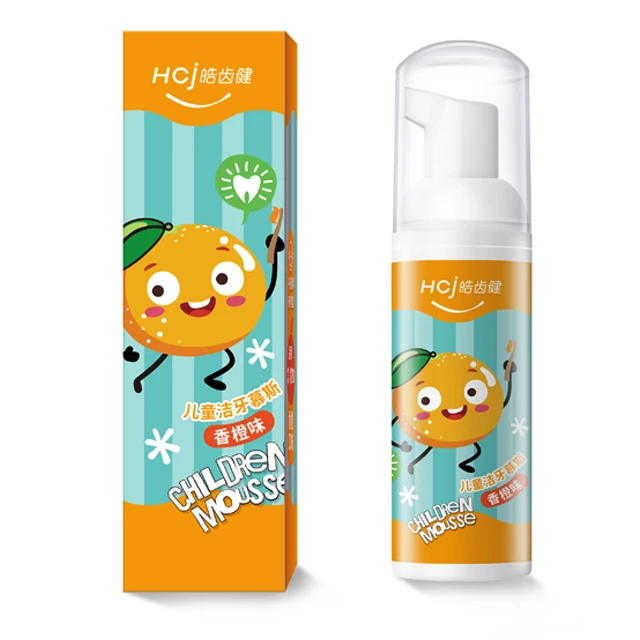  50g Foam Toothpaste Private Label Liquid Orange Cheap Price