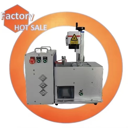 New Hot sell Automatic Feeding Laser Marking Machine 20W Power Marking Metal Business Cards Nameplates Plastic PC Cards IDCard
