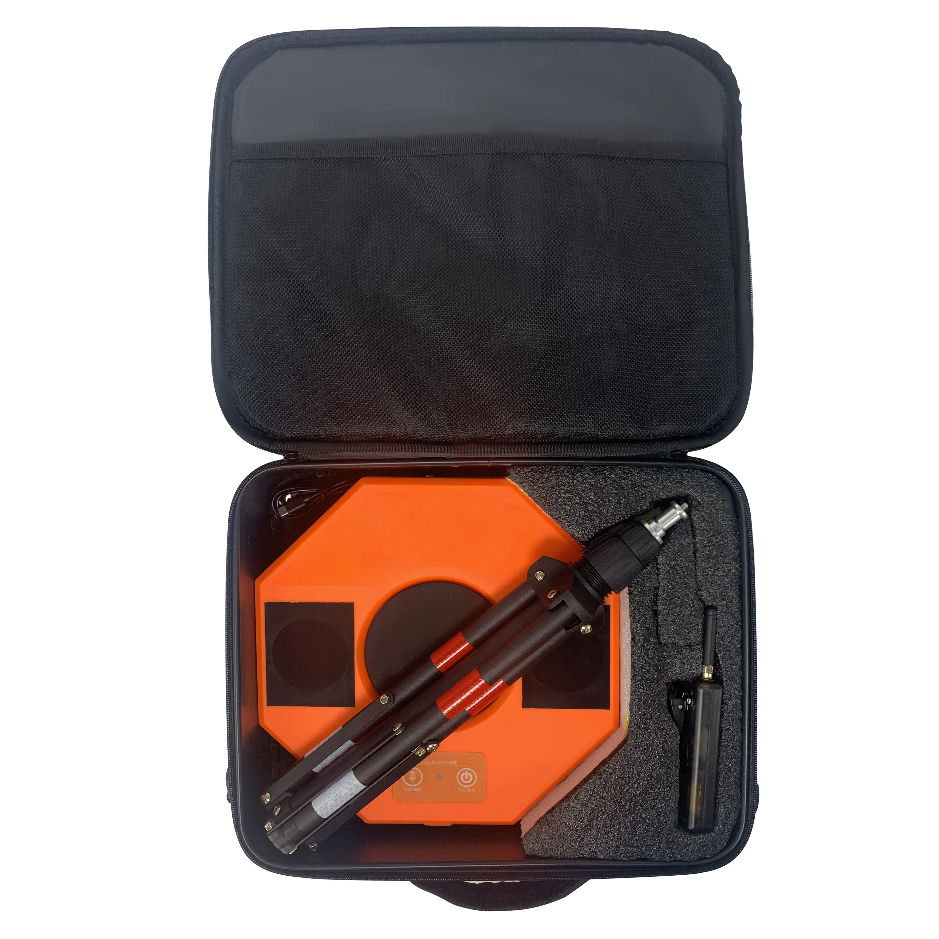 Portable traffic accident scene anti collision warning recording wireless work zone intrusion sound light alarm system