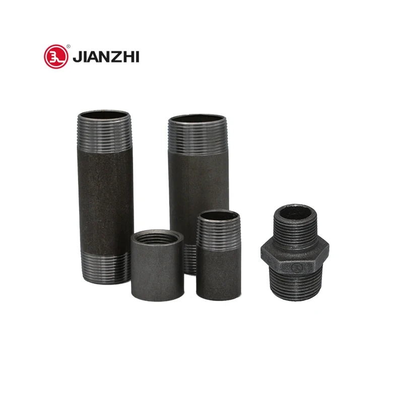 JINAZHI nipple galva diameter 50 hydraulic pipes fittings connector galvanized pipe fitting